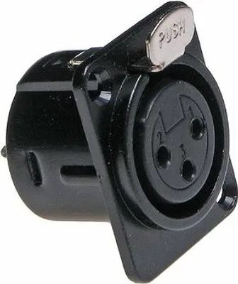 Immagine prodotto di XL93 Presa microfonica, 3 poli, alloggiamento nero