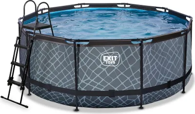 Produktbild von EXIT Stone Pool ø360x122cm mit Filterpumpe - grau