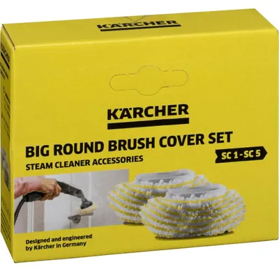Productafbeelding van KÄRCHER 28633450 KÄRCHER Bürstenbezüge für Dampfreiniger Polyester 60 °C waschbar, 2 St.