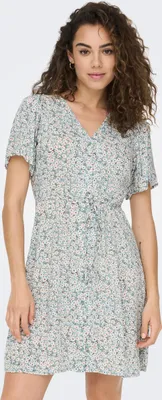 Immagine prodotto di ONLY Abito mini casual, modello a fantasia, abito chemisier a maniche corte, taglia: XL