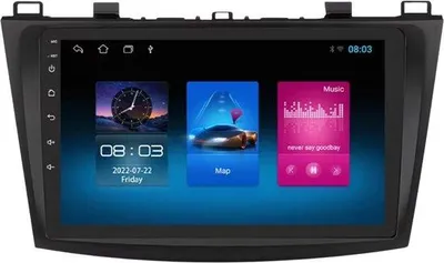Immagine prodotto di Autoradio con Bluetooth e CarPlay per Mazda 3 (2010-2013) - Compatibile con Apple e Android - Impianto stereo - Sistema di navigazione - 1 GB/16 GB