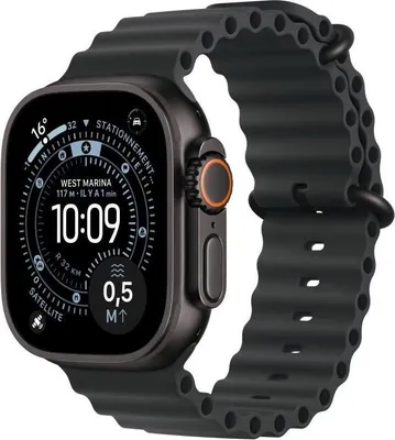Obrázek produktu pro Apple Watch Ultra 3 GPS + Cellular, 49 mm, černé titanové pouzdro, černý řemínek OceanBand