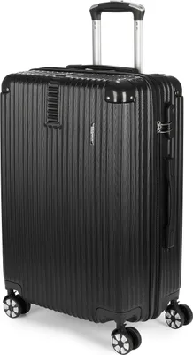 Produktbild von BRUBAKER Hartschalen Reisekoffer London - Rollkoffer mit Zahlenschloss und 4 Rollen - Trolley Koffer 43 x 66,5 x 26 cm, L, Schwarz