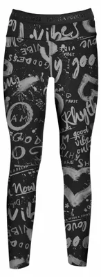 Productafbeelding van DEHA - Leggings van katoen, zwart (maat M)