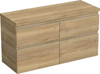 Obrázok produktu pre Skrinka pod umývadlo Jungborn TRENTA dub halifax prírodný 116,7 x 64,6 x 44,5 cm