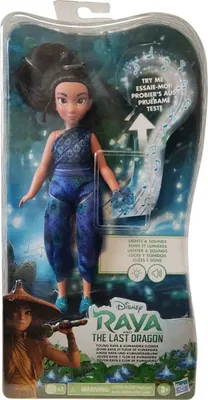 Produktbild von Hasbro E9468 Disney Raya und der letzte Drache Junge Raya und Kumandrablume Puppe mit Licht und Sound