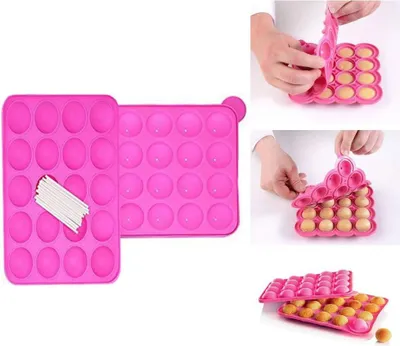 Produktbild von Silikon Cake Pop Backform für Lollikuchen
