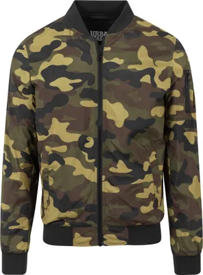 Zdjęcie produktu dla Kurtka bomberka Bunda Urban Classics Light Camo w kamuflażu drzewnym – rozmiar M