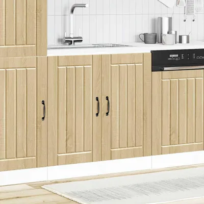 Produktbild von vidaXL Spülenunterschrank Lucca Sonoma-Eiche Holzwerkstoff