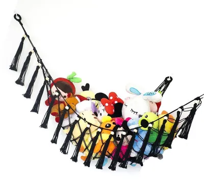 Produktbild von Kinderzimmer Aufbewahrungsnetz Kuscheltier Organizer Hängend