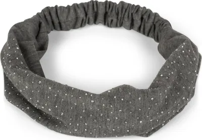 Produktbild von styleBREAKER Damen Haarband mit Strass und Gummizug, Stirnband, Headband, Haarschmuck 04026016