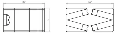 Produktbild von KAISER Aufstockelement Einbaugehäuse 1159-71 220 x 110 mm