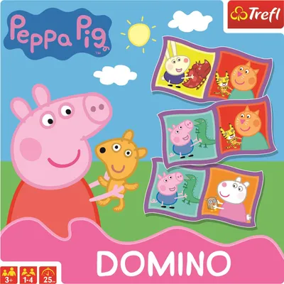 Zdjęcie produktu dla Peppa Pig Domino Peppa, Dzieci, Plastik, Chłopak, dziewczyna, Peppa Pig, 3 lat(a), 25 min