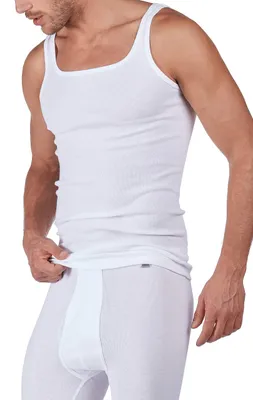 Produktbild von Huber Herren Comfort Achselshirt Unterhemd, per Pack Weiß (Weiss 0500), Large (H