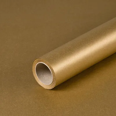 Produktbild von Geschenkpapier Gold, 0,70 x 10 m, Kraftpapier - Geburtstag & Weihnachten