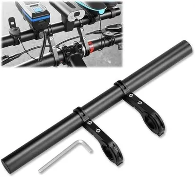 Zdjęcie produktu dla Przedłużenie kierownicy rowerowej aluminiowe 30 cm uchwyt uniwersalny