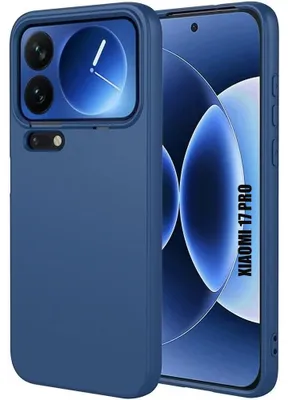 Image de Coque pour Xiaomi 17 Pro, Protection Silicone Liquide Ultra Slim Souple Mat Bleu Marine