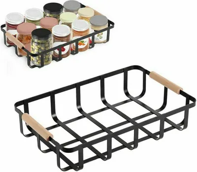 Immagine prodotto di Cestino multiuso confortime nero 36 x 24,3 x 8 cm (6 pezzi)