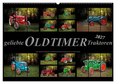 Produktbild von Geliebte Oldtimer Traktoren (Wandkalender 2027 DIN A2 quer), CALVENDO Monatskalender