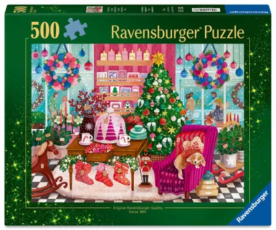 Image de Puzzle pour adultes de 500 pièces - La boutique de Noël