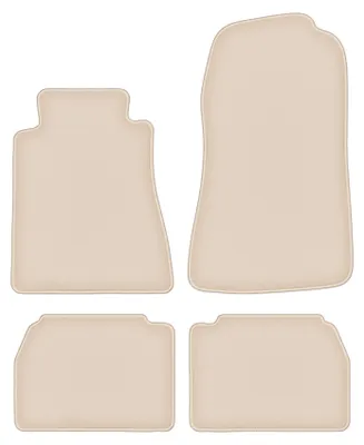 Produktbild von DURBAN Beige Velours-Fußmatten-Set für Mercedes C 190 W201 Limousine (1982-1993)