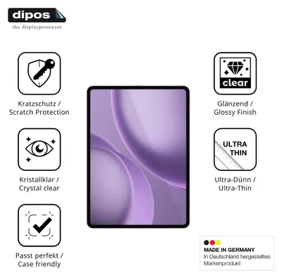 Produktbild von 2x Schutzfolie für Oppo Pad 5 Pro klar Displayschutzfolie Folie Display Schutz dipos