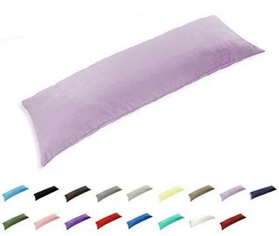 Productafbeelding van Kussensloop, 51 x 122 cm, lichtpaars, envelopmodel, 100% katoen, draaddichtheid 300