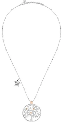 Produktbild von Steel Tree Necklace Green Tree of Life Talismani SAQE11