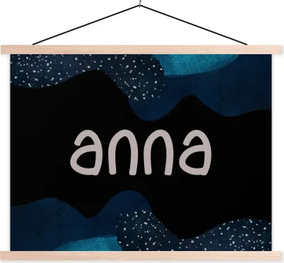 Produktbild von MuchoWow® Textilposter Anna - Pastell - Mädchen 150x113 cm mit holzfarbenen Rahmen - Poster