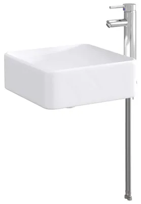 Immagine prodotto di Lavabo da bagno Cromato 36,5 x 36,5 x 13 cm Metallo