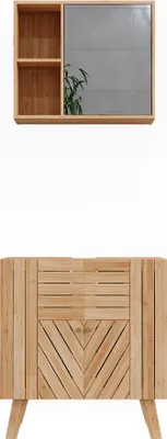 Produktbild von Badmöbel-Set Vicco Lucie Bambus 2 Teile, Model 52195