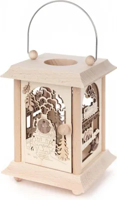 Zdjęcie produktu dla Latarnia stołowa kolejowa z wkładem szklanym WxHxtD 12x17x12cm NOWOŚĆ