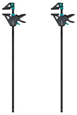 Produktbild von wolfcraft 2 Einhandzwingen PRO MAX - 250 kg Spannkraft, 915 mm Spannweite