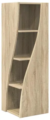 Image de vidaXL Armoire d'angle en chêne Sonoma 32 x 32 x 102 cm Matériau dérivé du bois