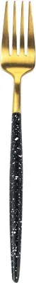 Produktbild von Bama Dessertgabel Kyoto Gold Black Marble - 12 Stück