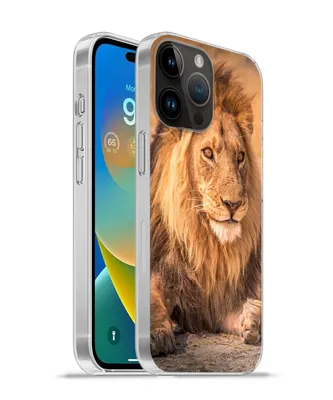 Produktbild von MuchoWow® Handyhülle Schutzhülle Hülle für Apple iPhone 14 Pro Max Löwe - Nahaufnahme - Savanne Silikon Softcase Handy Hülle - Hardcover