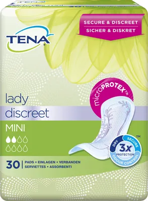 Produktbild von TENA Lady Discreet Mini Inkontinenz Einlagen, 6X30 St