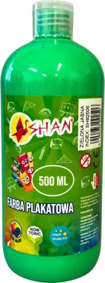 Zdjęcie produktu dla Farba plakatowa zielona jasna 500 ml Shan