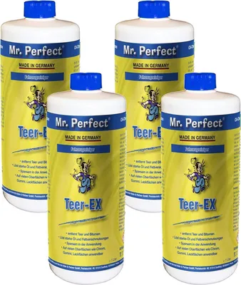 Produktbild von Mr.Perfect® Teerentferner 4x1L - Lackreiniger, Klebstoff- und Bitumenentferner