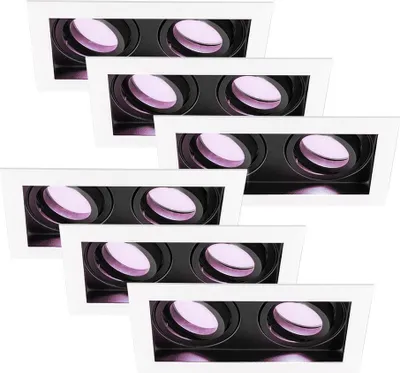 Produktbild von hoftronicsmart LED Einbaustrahler Doppel 4,5W 350lm RGBWW Weiß Schwenkbar
