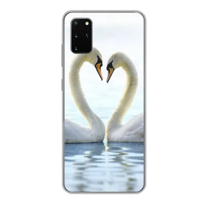 Produktbild von MuchoWow® Handyhülle Schutzhülle Hülle für Samsung Galaxy S20 Plus Schwäne - Herz - Ehepaar Silikon Softcase Handy Hülle - Hartschale