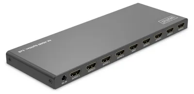 Productafbeelding van DIGITUS DS-55338, 4K HDMI splitter, 1-weg naar 8-weg, 4K/60Hz, HDCP 2.2, zwart