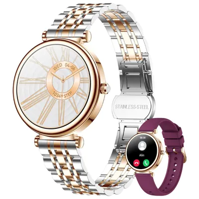 Produktbild von 2026 Smartwatch Damen mit HD-Display, Fitnessuhr mit Schlaftracking, Herzfrequenzmessung, Bluetooth-Anruf & Aktivitätstracker –Elegant & Modern (Gold)