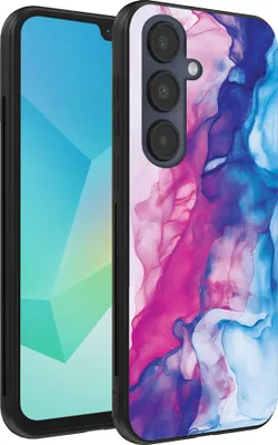 Produktbild von Smartphonica Telefon Fall geeignet für Samsung Galaxy A16 mit rosa blau Marmor Print - TPU Backcover Fall Rose blau Marmor Design