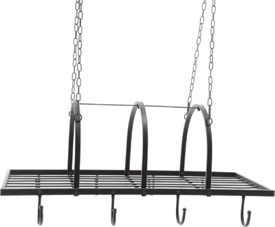Produktbild von Deckenhänger Küchenregal Kräuterregal schwarz L 1 m