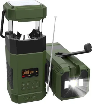 Produktbild von Solar Notfallradio - Notfall - Radio - Solar - Handkraft - Selbststrom - Mischfunktion - Praktisch - Wasserfest
