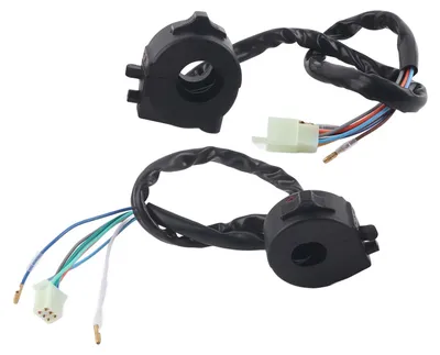 Image de Commutateurs de guidon pour moto, lot de 2 commutateurs de guidon inoxydables de 22 mm pour motos