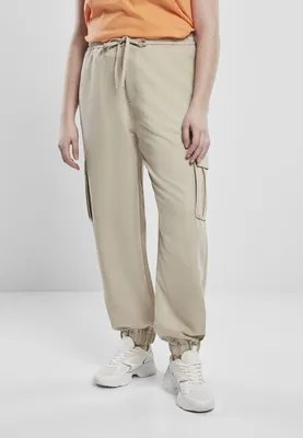 Zdjęcie produktu dla Urban Classics Ladies - CARGO Luźne spodnie dresowe beżowe - M