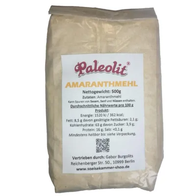 Produktbild von Paleolit Amaranthmehl 500g Amaranth fein gemahlen / glutenfrei