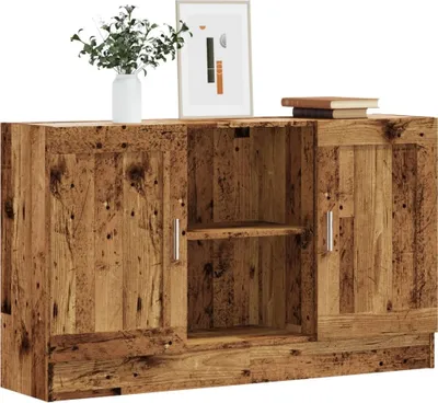 Produktbild von vidaXL Sideboard Altholz-Optik 120x30,5x70 cm Holzwerkstoff